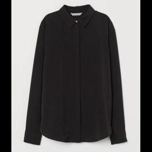 Long-Sleeved Blouse (Black)